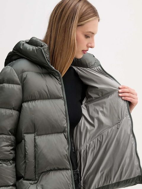 Hetrego kurtka puchowa ARINA kolor zielony zimowa oversize 8P600