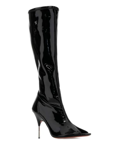 Amina Muaddi Bruna heel boots - Black - zdjęcie produktu nr 2