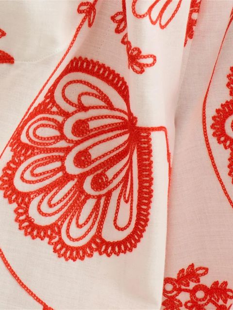 ERES floral-embroidered bermuda shorts - White