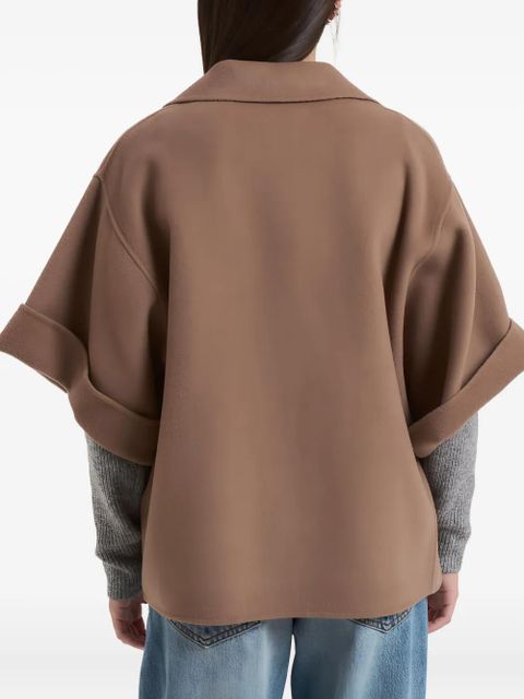 Weekend Max Mara button short-sleeve jacket - Brown