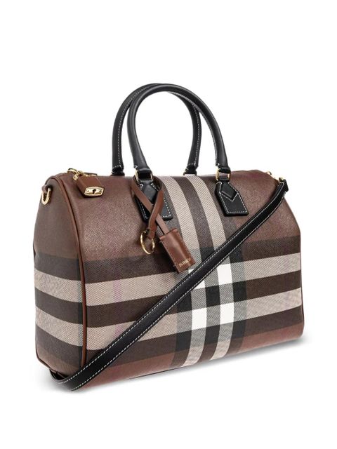 Burberry medium Check satchel bag - Brown