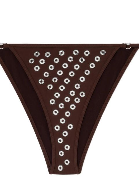 Gimaguas eyelet bikini bottom - Brown - zdjęcie produktu nr 2