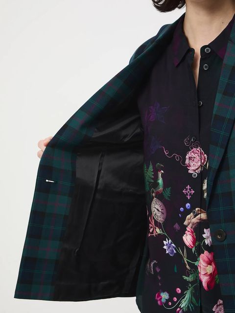 Medicine marynarka damska kolor multicolor jednorzędowa wzorzysta