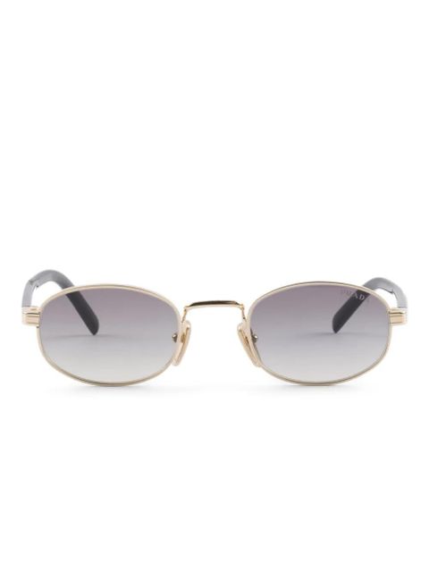 Prada Eyewear oval-frame sunglasses - Gold - zdjęcie produktu nr 1