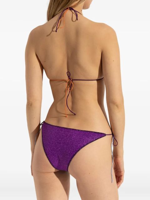 Oséree glitter-detailing bikini - Purple