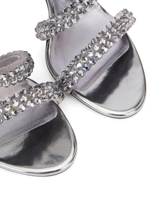 Casadei 100mm Alice Blade Maxi sandals - Silver