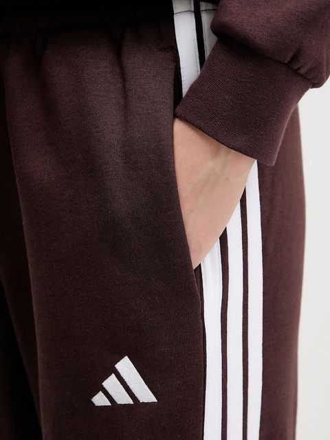 adidas spodnie dresowe Essentials damskie kolor brązowy z aplikacją JY3091