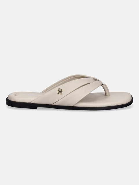 Tommy Hilfiger japonki damskie skórzane ELEVATED TOE POST LTH SANDAL - zdjęcie produktu nr 1