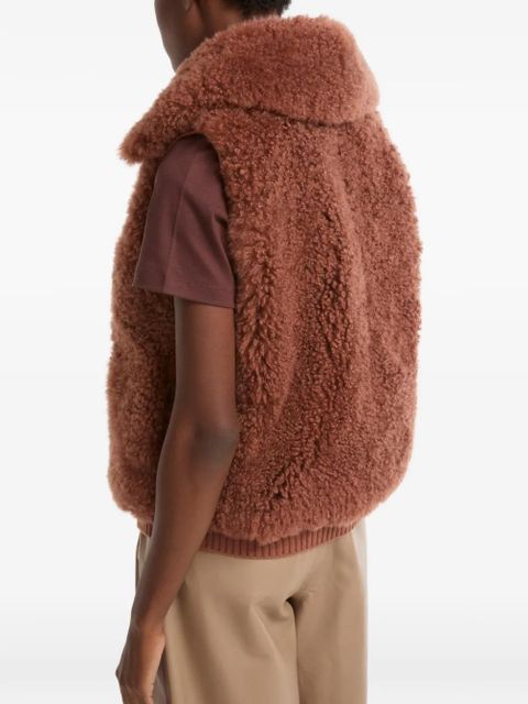 Yves Salomon button-up gilet - Brown