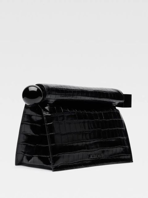 Jacquemus La Pochette Rond Carré clutch bag - Black