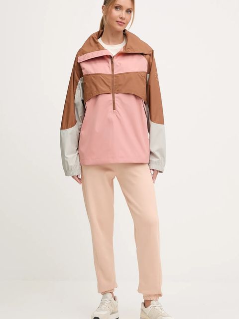 adidas by Stella McCartney kurtka kolor pomarańczowy przejściowa oversize JX4334 - zdjęcie produktu nr 2