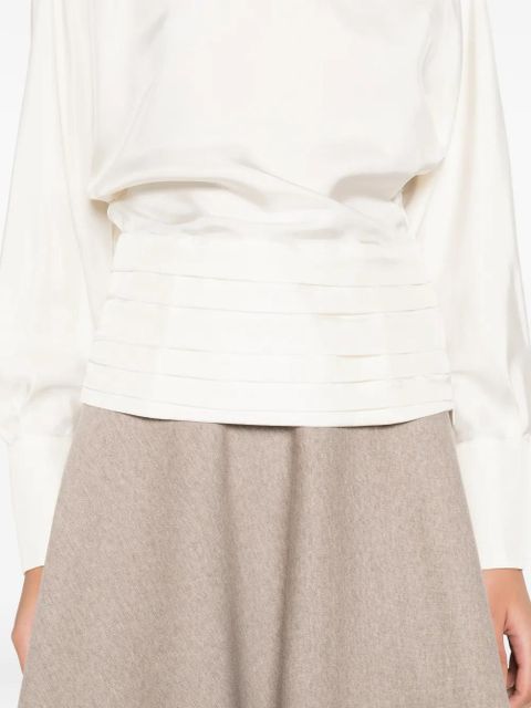 Róhe pleated top - Neutrals