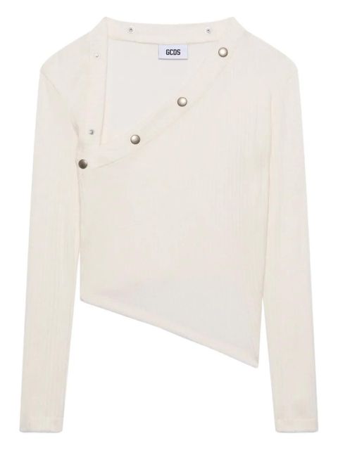 GCDS button asymmetric blouse - White - zdjęcie produktu nr 1