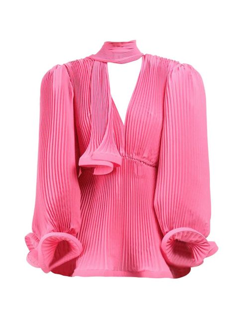 Rowen Rose pleated puffy mini dress - Pink - zdjęcie produktu nr 1