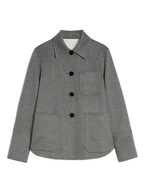 Jil Sander curved-hem patch-pocket shirt - Grey - zdjęcie produktu nr 1