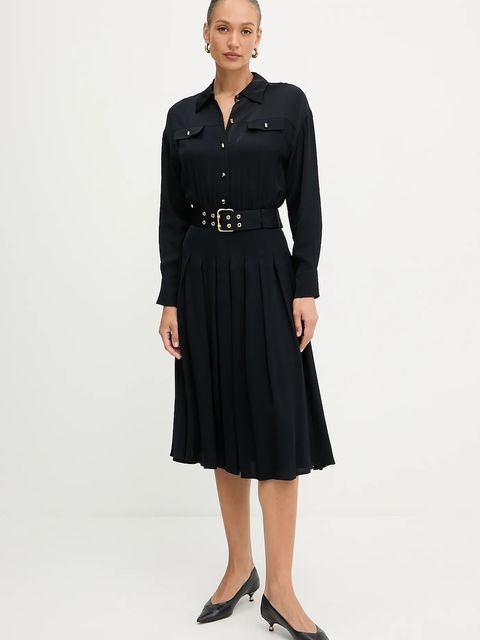 Marciano by Guess sukienka ANITA kolor czarny midi rozkloszowana 5YGK32 7356A - zdjęcie produktu nr 1