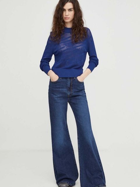 Levi's jeansy RIBCAGE BELLS damskie high waist - zdjęcie produktu nr 2