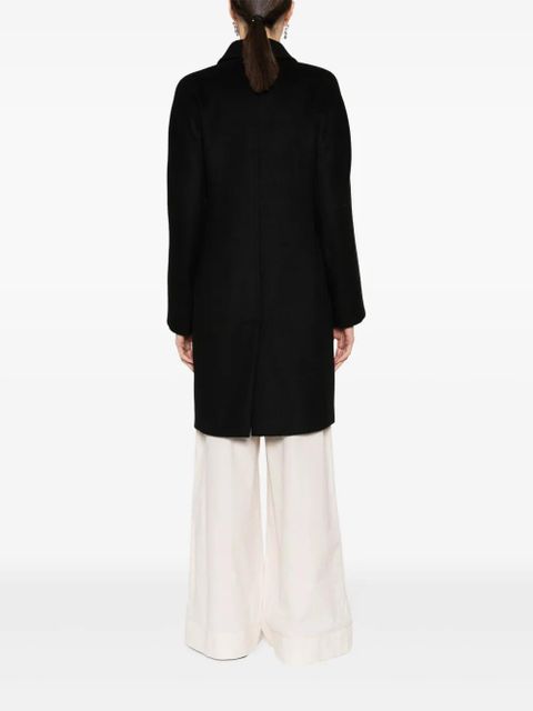 Max Mara Bingo belted camel-hair coat - Black