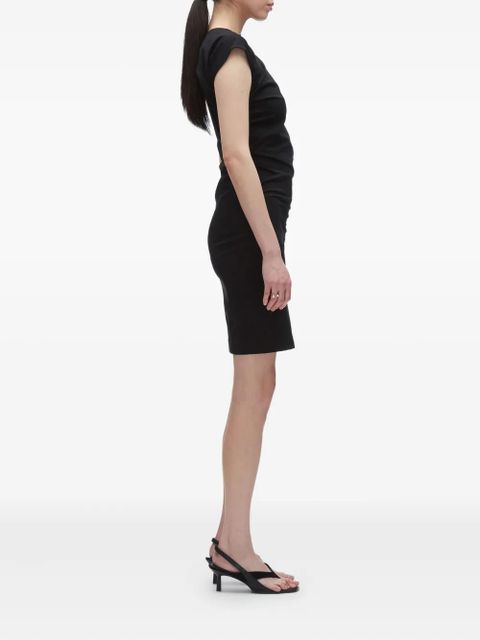 3.1 Phillip Lim draped cap-sleeve dress - Black