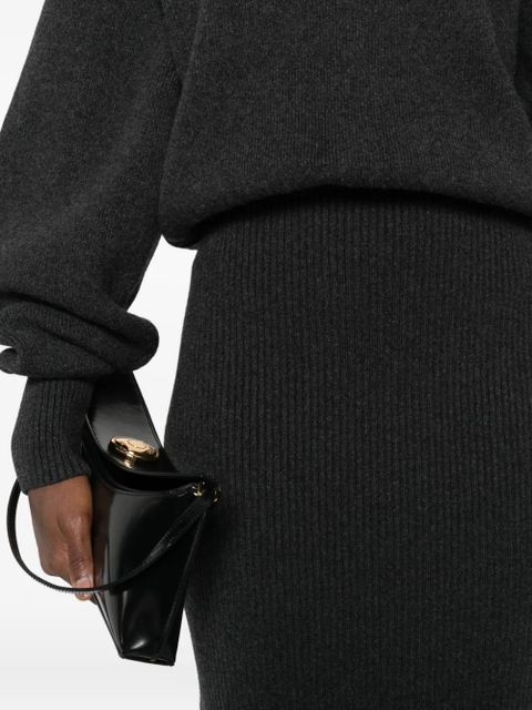 Jacquemus wool-blend turtleneck dress - Grey