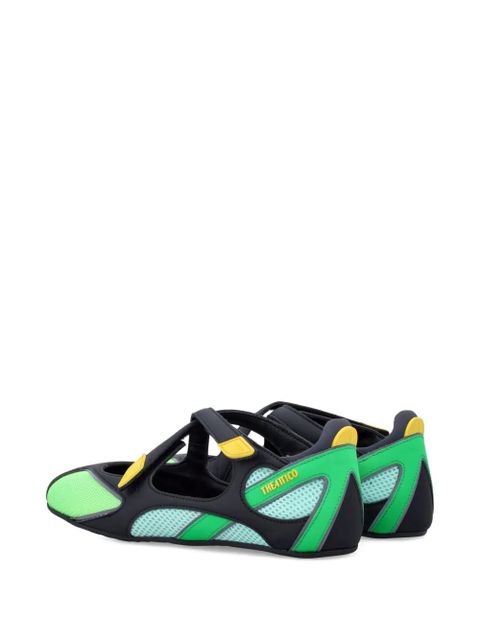 The Attico strap ballerina flats - Black