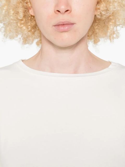 Weekend Max Mara three-quarter sleeve crew-neck top - White