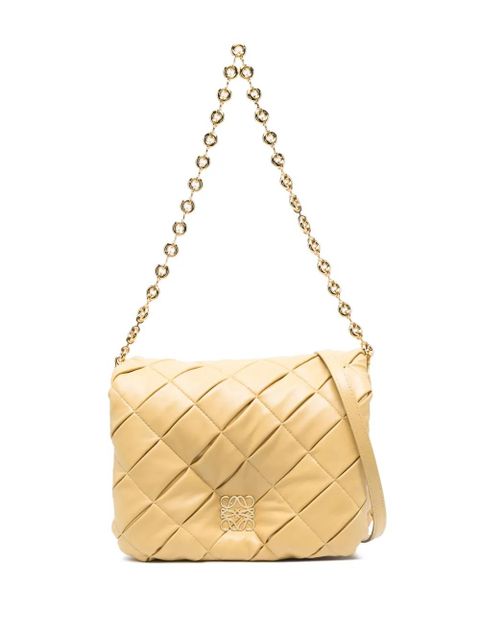 LOEWE Puffer Goya leather shoulder bag - Neutrals - zdjęcie produktu nr 1