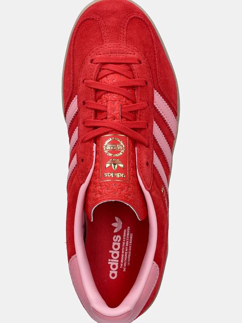 adidas Originals sneakersy skórzane Gazelle Indoor damskie kolor czerwony IH6797