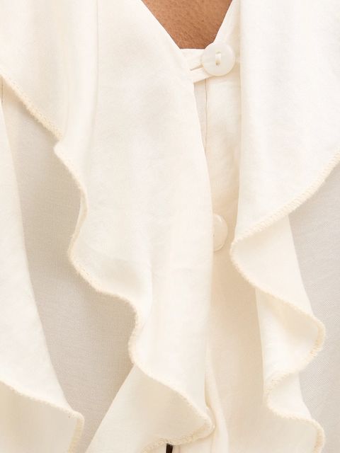 Haveone koszula damskie kolor beżowy regular CWG-P014 - zdjęcie produktu nr 2