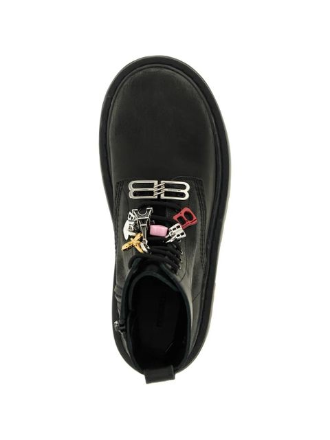 Balenciaga Strike charm-embellished ankle boots - Black