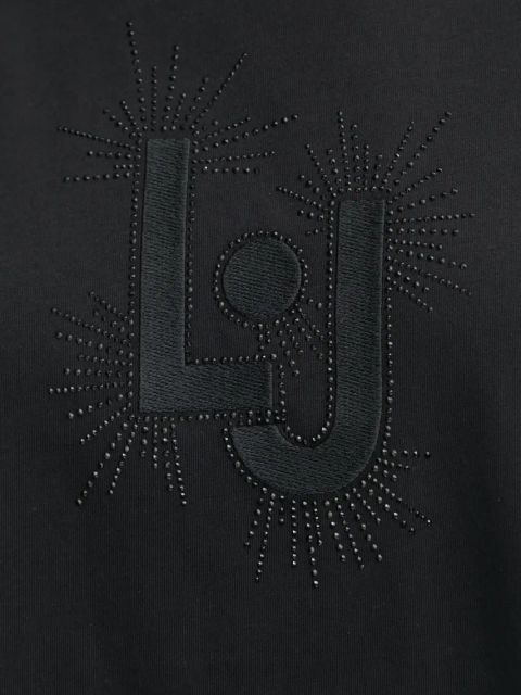 Liu Jo t-shirt bawełniany damski kolor czarny VA5151.JS923