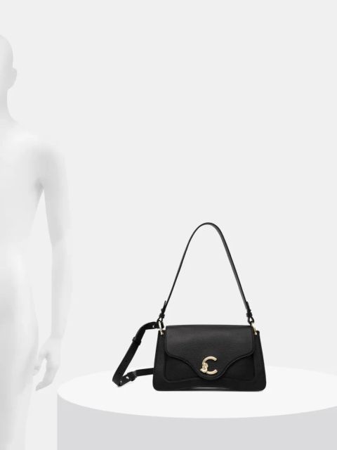 Coccinelle torebka skórzana kolor czarny E1 SSL 12 01 01