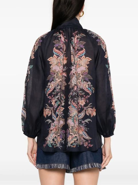 ZIMMERMANN Rhiannon Billow blouse - Blue