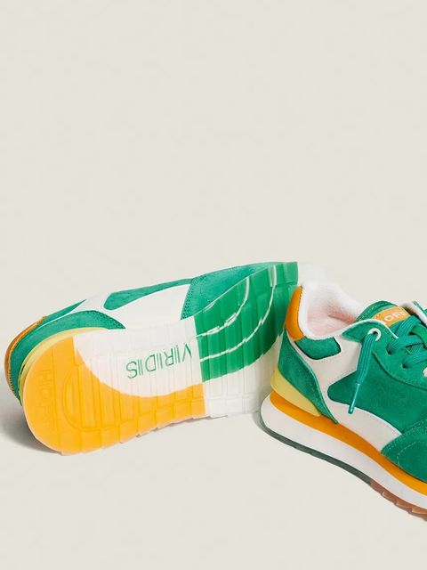 Hoff sneakersy zamszowe VIRDIS WOMAN kolor zielony 22402024 CITY