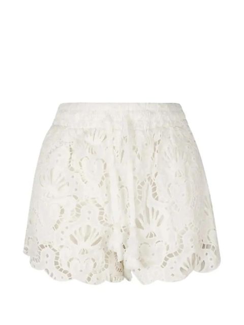 FARM Rio embroidered scalloped shorts - White - zdjęcie produktu nr 1