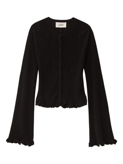Ba&Sh Vitis ruffled cardigan - Black - zdjęcie produktu nr 1