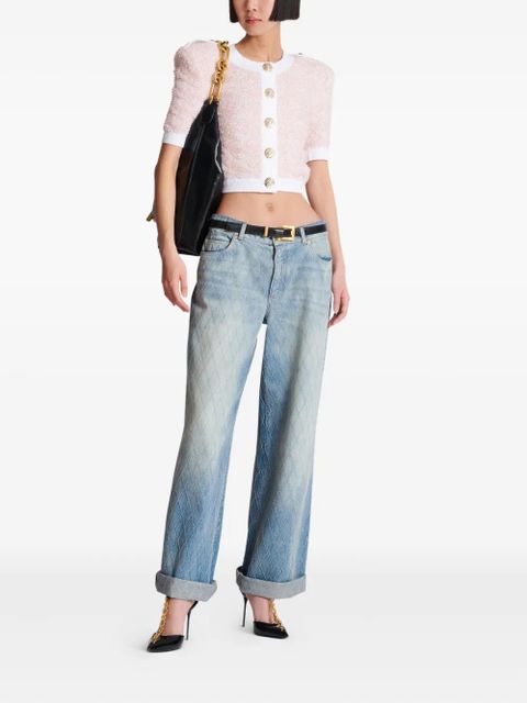 Balmain cropped cardigan - Pink - zdjęcie produktu nr 2