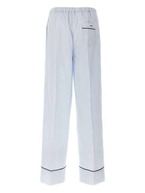 Prada striped cotton pants - Blue