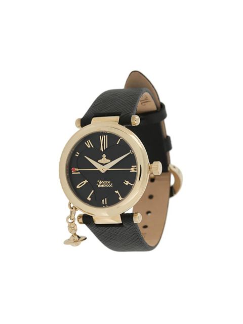 Vivienne Westwood Orb Heart charm watch - Black - zdjęcie produktu nr 1