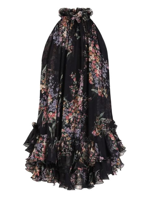 Dolce & Gabbana ruffled floral mini dress - Black - zdjęcie produktu nr 1