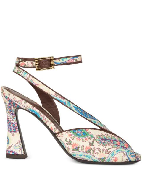 ETRO printed ankle-strap sandals - Neutrals - zdjęcie produktu nr 1