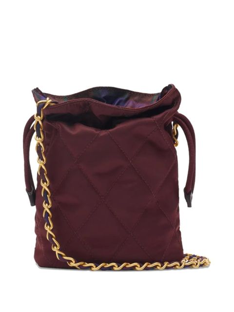 Burberry quilted chain-strap mini bucket bag - Red - zdjęcie produktu nr 2