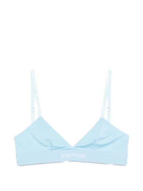 TOM FORD triangle logo-detail bra - Blue - zdjęcie produktu nr 1