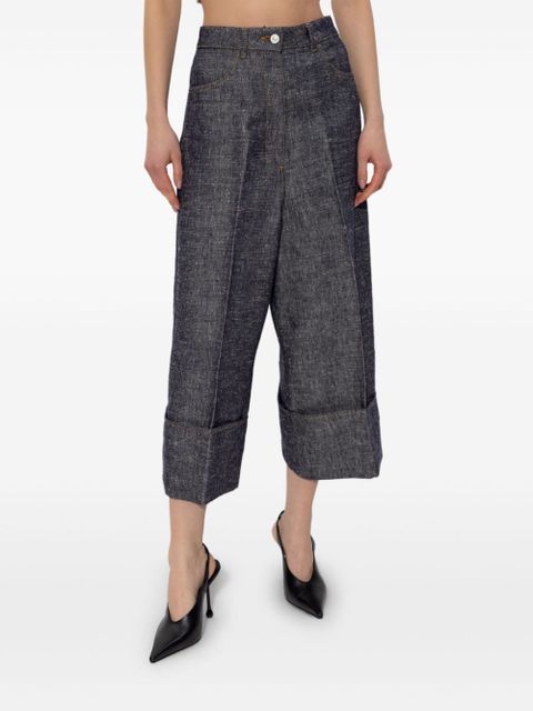 Givenchy cropped palazzo pants - Blue