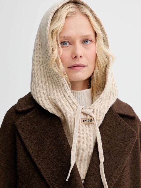 Pinko kominiarka wełniana kolor beżowy 104494 A2Z1 - zdjęcie produktu nr 2