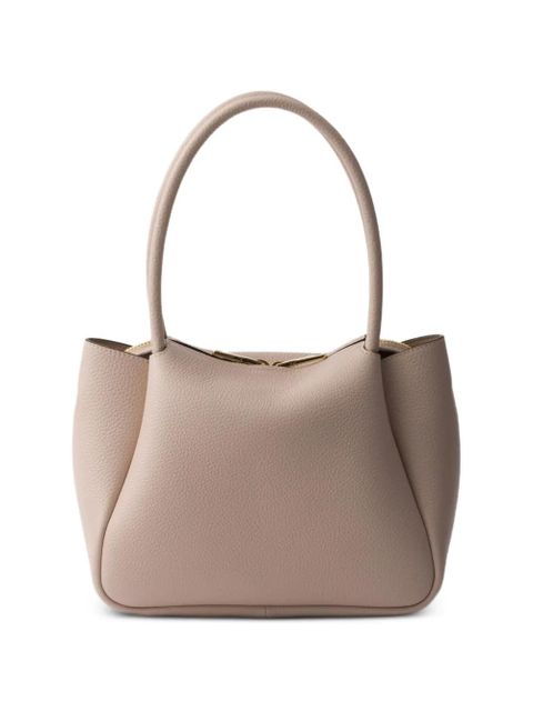 Prada leather tote bag - Neutrals - zdjęcie produktu nr 2
