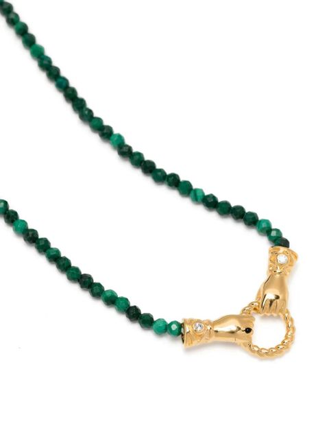 Missoma x Harris Reed In Good Hands beaded gemstone necklace - Green - zdjęcie produktu nr 2