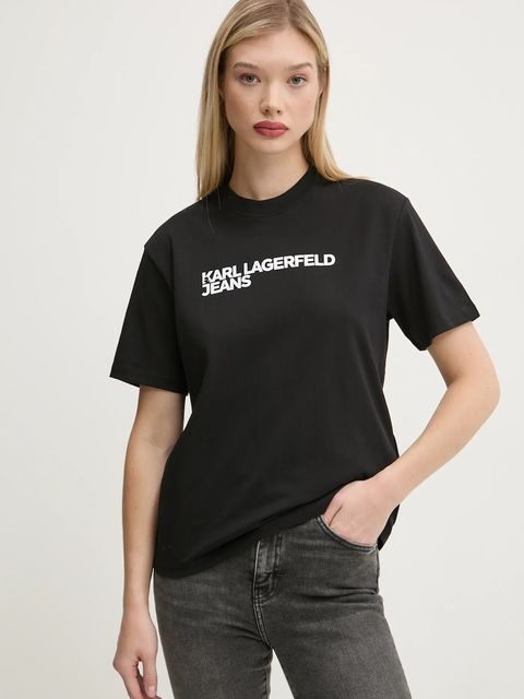 Karl Lagerfeld Jeans t-shirt bawełniany - zdjęcie produktu nr 2