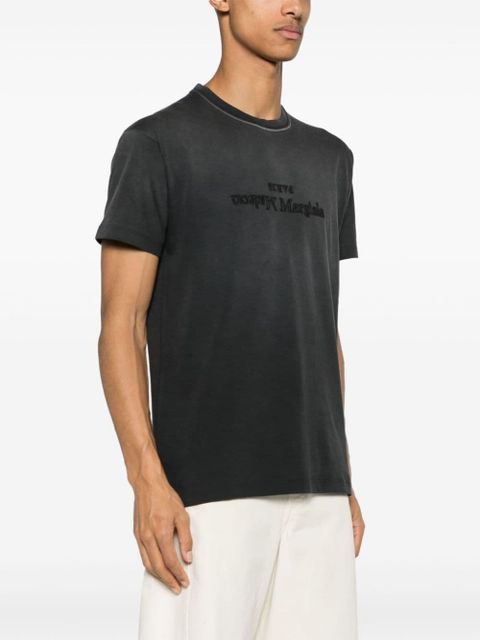 Maison Margiela Reverse logo-print cotton T-shirt - Black