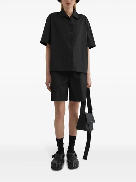 Jil Sander cotton shorts - Black